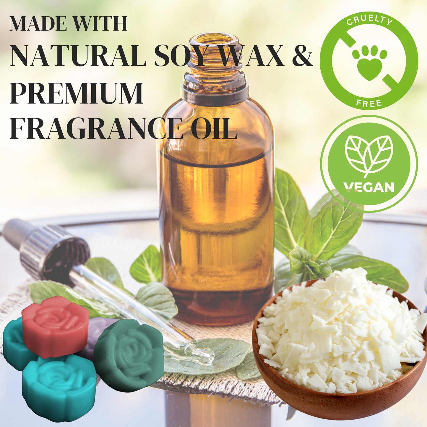 Perfume Selection Wax Melts: Angel, Creed, Black Opium, Sauvage