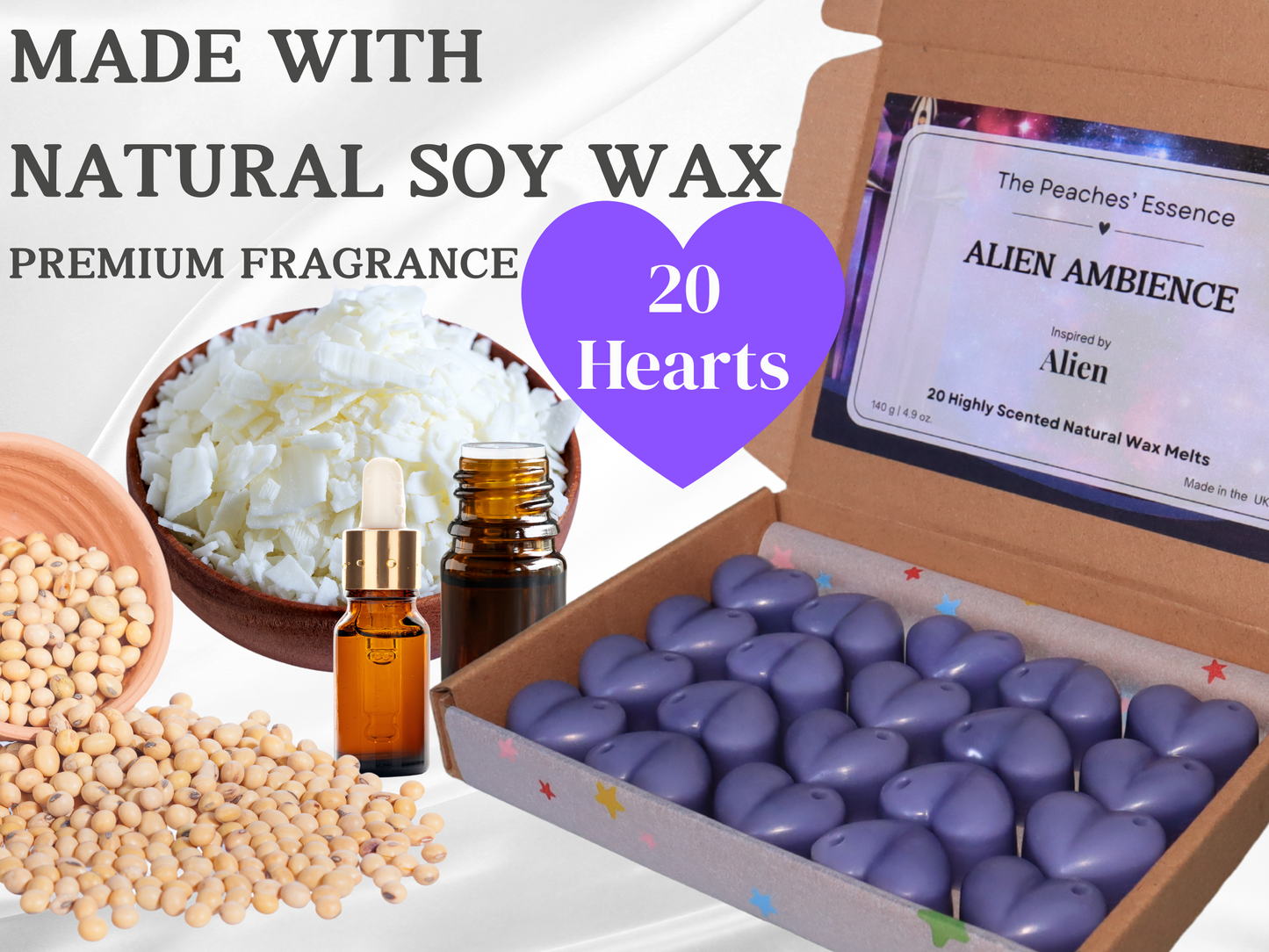 Alien Inspired Heart Shape Wax Melts