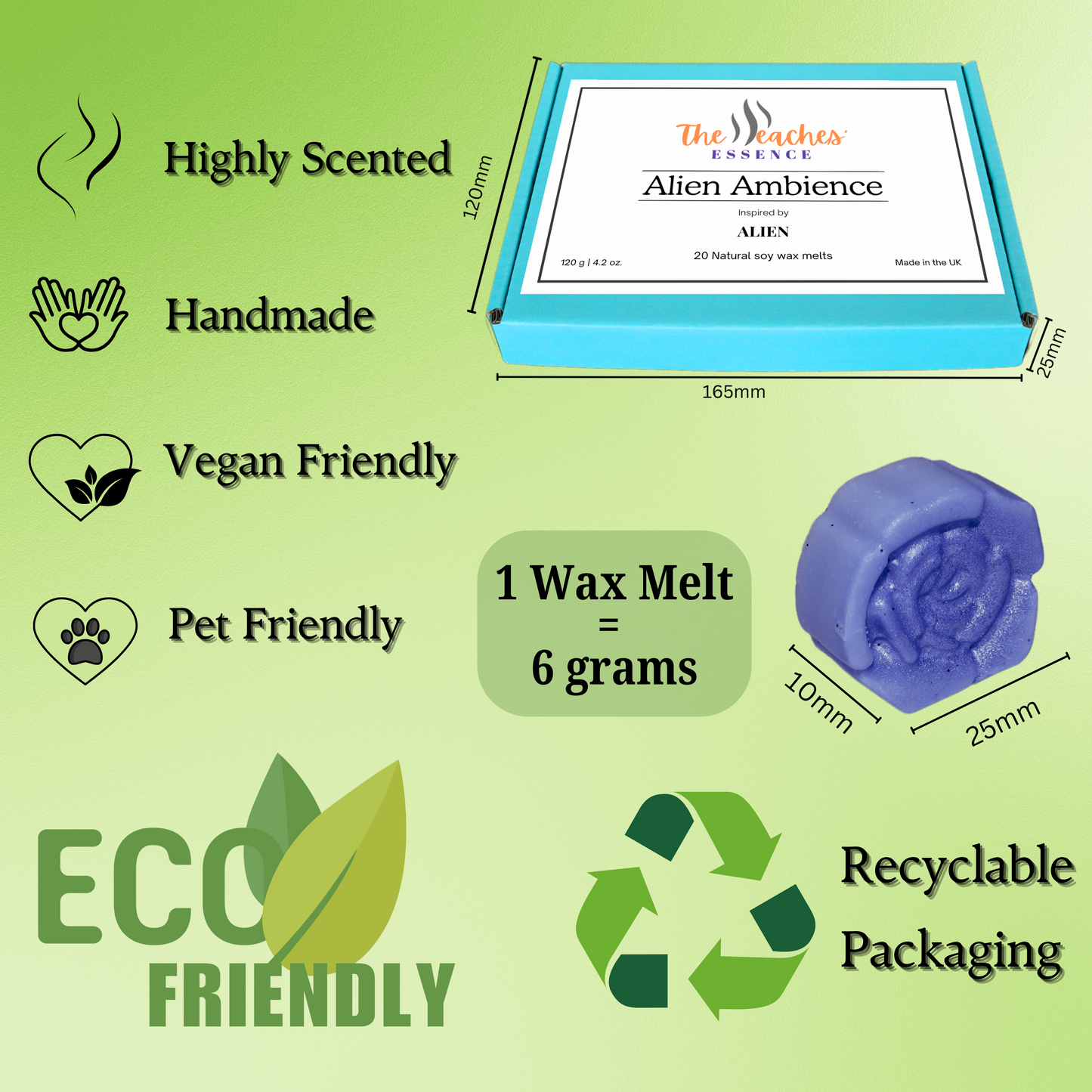Alien Inspired Flower Shape Wax Melts