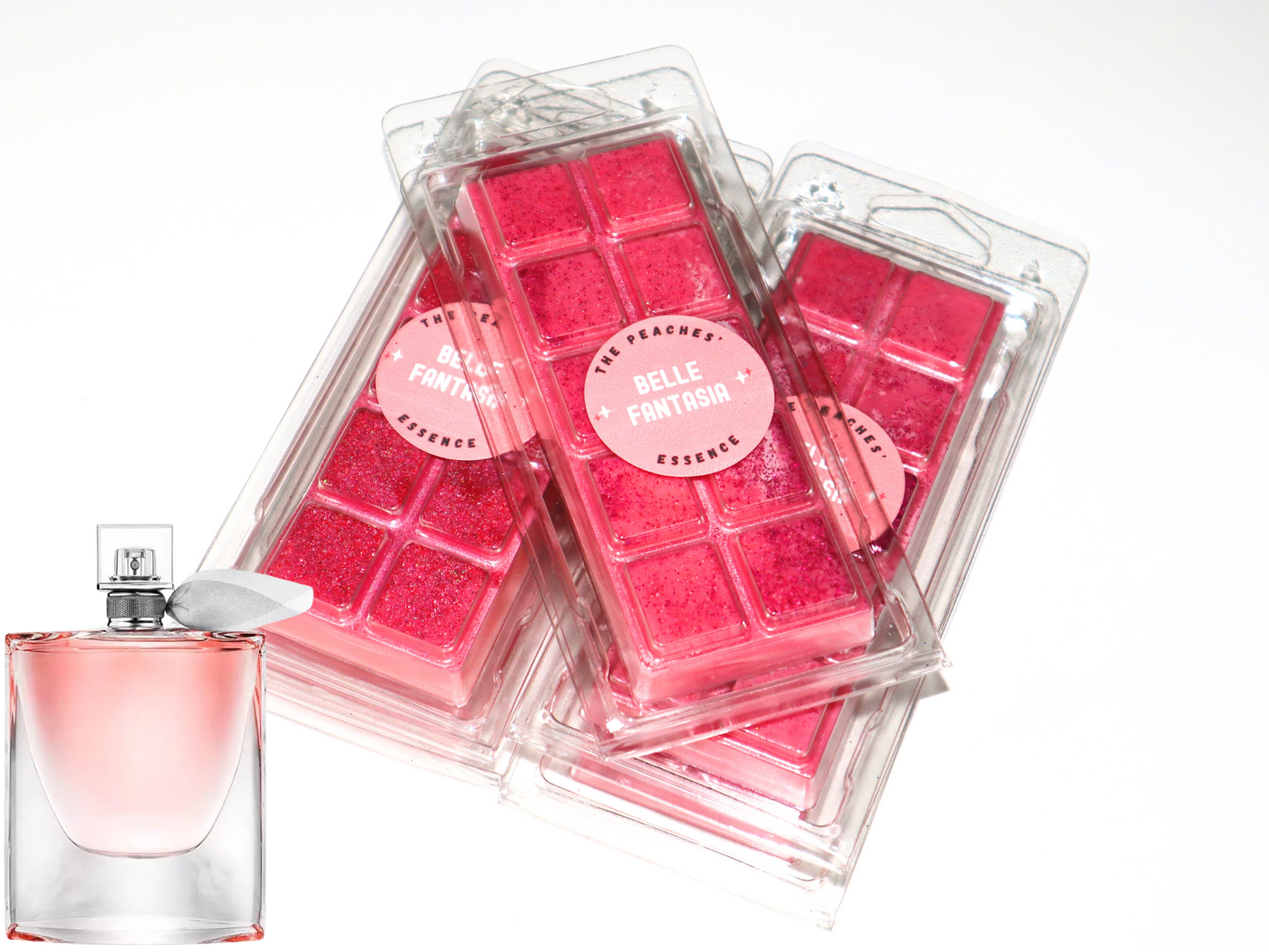 A Set of 4 Highly Scented Wax melt snap bars, Long-lasting and Designer perfume brand inspired