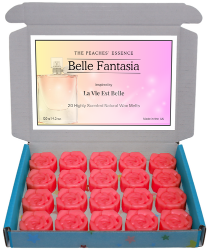 La Vie Est Belle Perfume Inspired 20 Flower Shaped Wax Melt. Highly Scented, Natural Soy, Home Fragrance, Handmade, Vegan & Pet Friendly