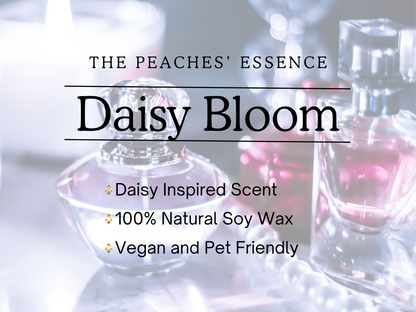 Daisy Perfume inspired Flower Shape Wax Melt. Highly Scented. 100% Natural Soy Wax Melts. Home Fragrance. Handmade. Vegan & Pet Friendly.