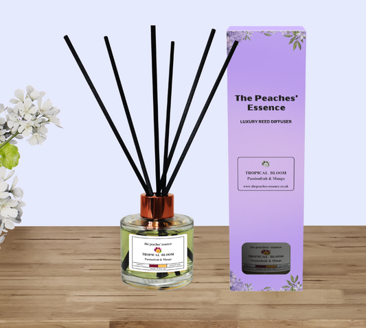 Tropical Bloom, Passionfruit and Mango Reed Diffuser Set
