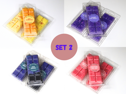 A Set of 4 Highly Scented Wax melt snap bars, Long-lasting and Designer perfume brand inspired