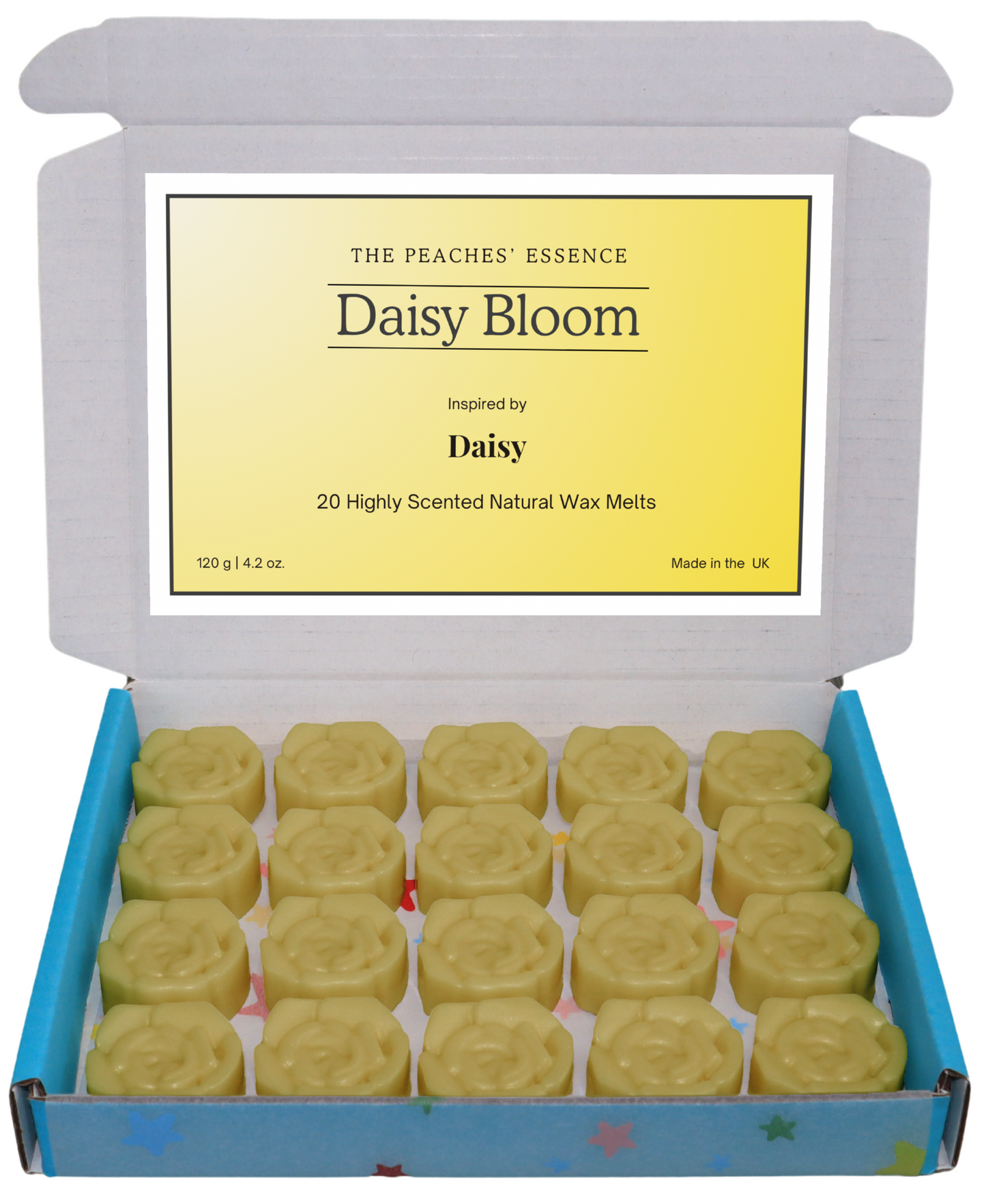 Daisy Perfume inspired Flower Shape Wax Melt. Highly Scented. 100% Natural Soy Wax Melts. Home Fragrance. Handmade. Vegan & Pet Friendly.