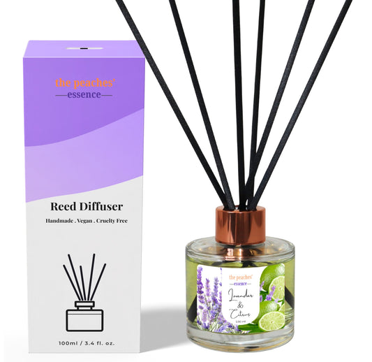 Lavender Calm, Lavender and Citrus Reed Diffuser Set, 100ml