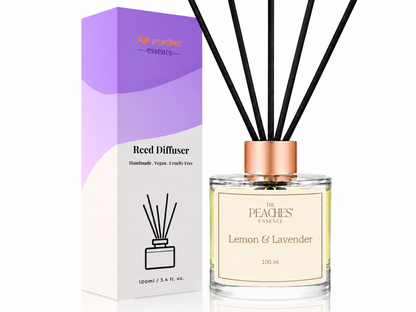 Lavender Calm, Lavender and Citrus Reed Diffuser Set, 100ml